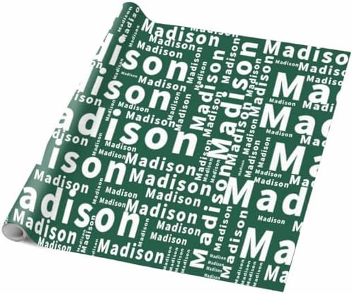 AOFUN Personalized Name Heart With Name/Date Personalized Gift Wrapping Paper Happy Birthday Gift Wrap Anniversary Wrapping Paper For Her 5 Rolls 58" x 23" - Image 5