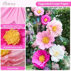 Faylifeway Large Paper Fowers Decorations for Wall Birthday Party Backdrop - Image 6