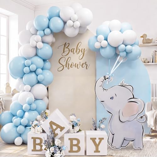 Blue Elephant Sign Baby Shower Decorations, 35'' Large Elephant - Image 6