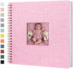 Scrapbook Photo Album, Linen Covered, 12x12 Inches, 40 Sheets/80 Pages by Yopih