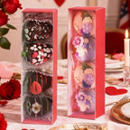 50Pack Red Chocolate Covered Strawberry Box for 4, Macaron boxes, Long Treat Box for Truffles, Cookies, Ores, Chocolate Cocoa Bombs&Cake Ball Bakery Packaging Supplies - Image 6