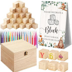 Marsui 136 Pcs Baby Shower Blocks to Decorate Game Kit, Land Animal by Marsui