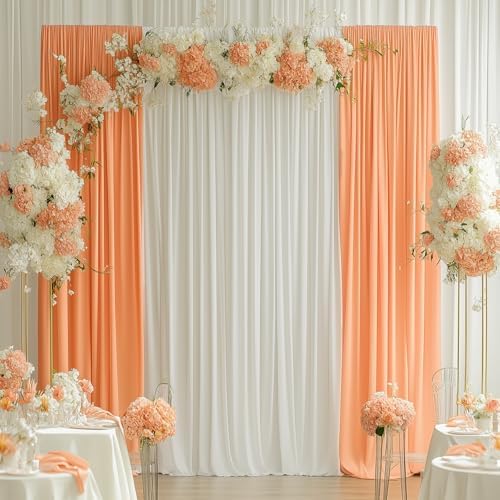 50FTx14FT Ivory Backdrop Curtains for Weddings, Birthdays and Photography - Image 3