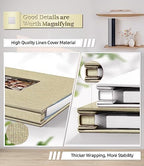 Artfeel Photo Album Self Adhesive Scrapbook Album for 3x5 4x6 5x7 8x10 Pictures,60 Pages Linen Cover with Display Window DIY Photo Book,Ideal Gifts for Family Travel Wedding Baby - Image 5