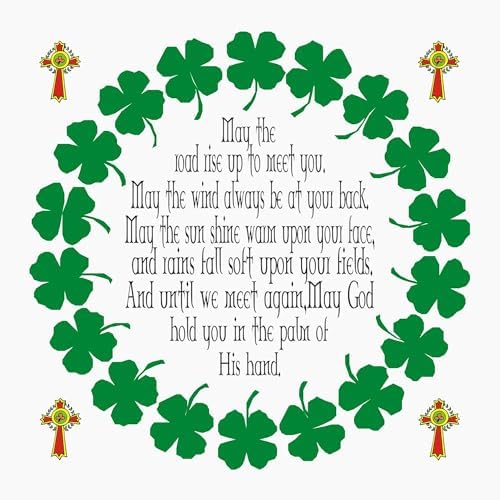 CafePress Irish Prayer Blessing Greeting Card (20-pack), Note Card with Blank Inside, Birthday Card Matte - Image 3
