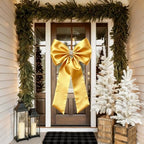 Meseey Giant Satin Bow 27x39 Inch Extra Large Decorative Bow for Christmas Tree Topper,Party,Home Wall,Baby Shower & Birthday Decor（Gold - Image 5
