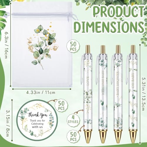 Chuangdi 50 Sets Eucalyptus Baby Shower Favors Gifts for Guests - Image 2
