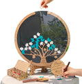 Wedding Guest Book Alternative Drop Box Frame, Wooden Maple Tree & Leaves by Handmade