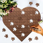 Personalized Tree of Life Wedding Guest Book Alternative Custom Wedding Guest Book Love Tree Puzzle Rustic Wedding Decorations for Party Engagement Reception Anniversary - Image 2