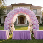 1-Pack Light Purple 2-in-1 Tulle Tablecloth for 4-Foot Rectangular Table - Image 6