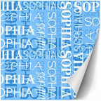 AOFUN Personalized Wrapping Paper Personalized Christmas Gift Baby Christmas Wrapping Paper Personalized Name Text Wrapping Paper 5 Rolls 58"" x 23"", Style 11 - Image 3