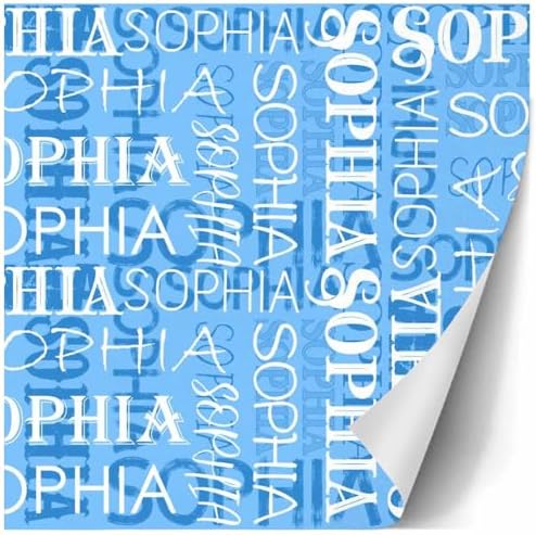 AOFUN Personalized Wrapping Paper Personalized Christmas Gift Baby Christmas Wrapping Paper Personalized Name Text Wrapping Paper 5 Rolls 58"" x 23"", Style 11 - Image 3