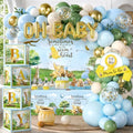 blue bear baby shower decorations by Unknown