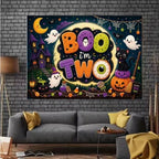 Cartoon Halloween, My Second Birthday Background 9x6 FT - Image 2