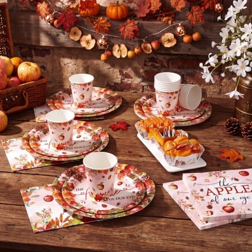 Domensi 250 Pcs Fall Apple Baby Shower Decoration Apple of Our Eye - Image 4