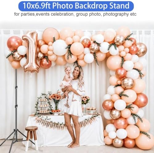 EMART Photo Backdrop Stand, 6.9x10ft Back Drop Stand for Party, Photography - Image 2