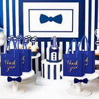 Honoson 60 Pcs Mini Thank You Gift Bag with Handle Bulk,Royal Blue - Image 5