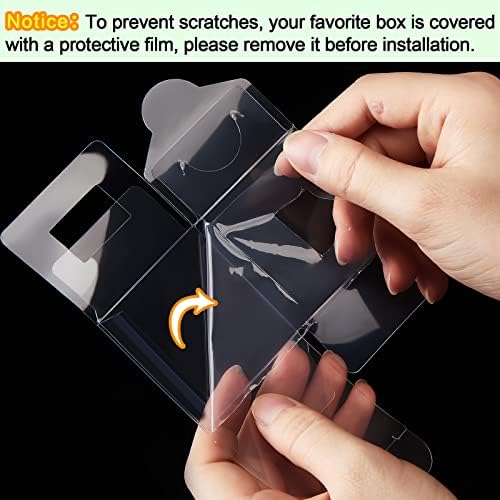Eaasty 200 Pcs 2 x 2 x 2 Inch Clear Favor Boxes Plastic Treat Gift Boxes - Image 4