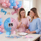 Kosiz 65 Pcs Gender Reveal Baby Shower Guest Book Alternative for 60 Guests - Image 5