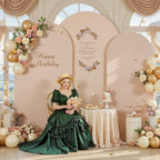 Nude Arch Backdrop Cover 7.2ft 6.6ft 6ft Arch Cover Set of 3 Arch Covers Stretchy Backdrop for Wedding Party Baby Shower Birthday Photography Spandex Arch Stand Covers Backdrop Curtains Decor by Tao-GePartyDecorations