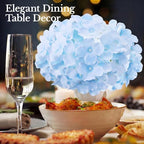 105PCS Hydrangea Artificial Flowers with Stronger Bendable Stems, Premium Silk Faux Hydrangea Flowers Bulk for DIY Wedding, Arches, Baby Showers & Large Event Decor(Blue) - Image 4