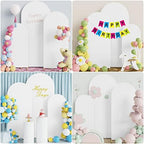 Wokceer Arch Backdrop Cover 6FT,5FT,4FT White Arch Covers Stretchy Backdrop - Image 5