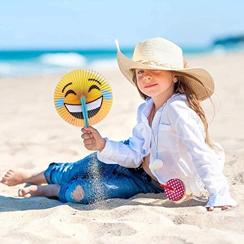 ArtCreativity 10 Inch Handheld Foldable Paper Fans for Kids, 48 Bulk Pack - Image 5