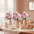 6 Bundles Peonies Artificial Flowers & Pack of 4 Baby Shower Centerpieces for Tables - Image 6