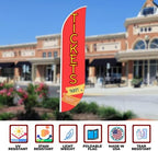 Tickets Sign Feather Flag Pole Kit for Outdoor by Mavis Printing | 15 FEET Long Polyester Outdoor Banner Flag for Easy Hang | HD Print Swooper Flag Pole Mount to Celebrate Tickets | Made in USA - Image 6