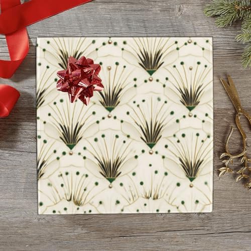 pnyoin Merry Christmas Wrapping Paper Roll,Nocturnal Fan Glow Art Gift Wrap Perfect for Xmas,Birthday,Weddings, Brides, Holidays, Baby Showers，58 x 23 inches,3 Roll - Image 4