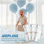 289 Pieces Airplane Baby Shower Favors for Guest Little Explorer Landing Soon Ballpoint Pens and Keychains Gifts Bulk Retractable Baby Shower Pens Gender Reveal Thank You Cards Souvenirs Prizes - Image 5