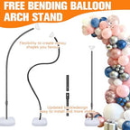 Balloon Arch Stand for Party Decoration 9.2FT & 6FT - Black - Image 2