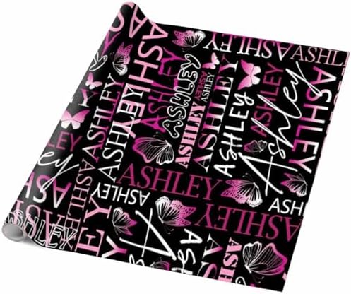AOFUN Custom Name Wrapping Paper Mens Birthday Wrapping Paper Mens Birthday Wrapping Paper Anniversary Wrapping Paper For Her Unique Wrapping Paper 3 Rolls 58" x 23" - Image 5