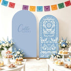 Blue Cielito Lindo Arch Backdrop Cover, HYMENEX 6ft and 7.2ft Mexican Arch Backdrop Cover for Cielito Lindo Party Decorations Mexican Talavera Wedding Bridal Baby Shower Party Supplies - Image 4