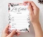 Pack of 30, You're Invited Invitations with Envelopes, Blush Floral Invites for Your Wedding, Bridal Shower, Baby Shower, Birthday Invites Fill-in Style 5 X 7 Inches - Image 5
