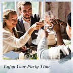 500 Pcs Dusty Blue Cocktail Napkins Disposable 10 x 10" Linen - Image 5