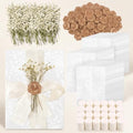 150PCS Wedding Invitation Kit, 5x7 Pre-Folded Vellum Jackets & Wax Seals by VMBQRTI