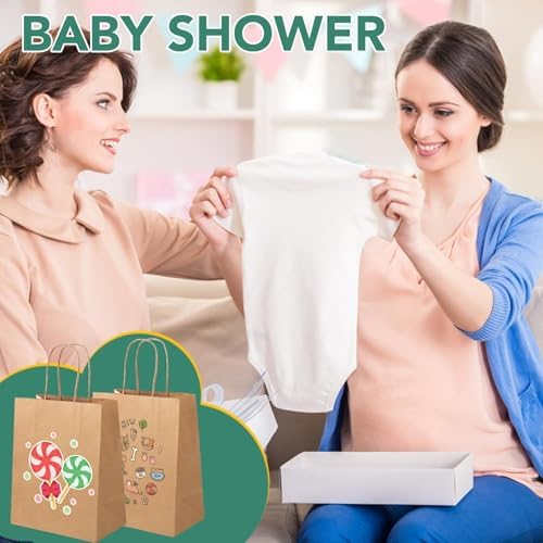 XPCARE Brown Paper Bags with Handles, 200Pcs 8x4.5x10In Kraft Paper Bag - Image 5