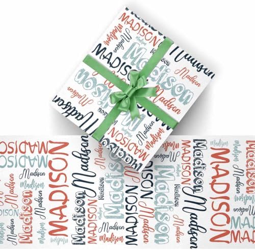 AOFUN Wrapping Paper For Boys Multi Color Designer Wrapping Paper Happy Anniversary Wrapping Paper 1St Birthday Wrapping Paper Fashion Birthday Gift 5 Rolls 58" x 23" - Image 2