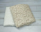 Honra Orraphtstu Baby Photography Props Lace Blanket for Newborn Photoshoot Layers Photo Posing Backdrop Boho(M, Beige B) - Image 4