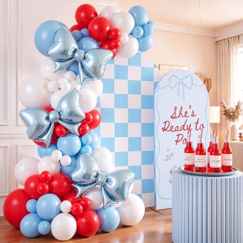 Mindsoft 2 Pcs Ready to Pop Arch Cover Backdrop, Blue - Image 5