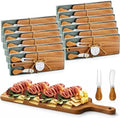 Ziliny 12 Sets Baby Shower Game Prizes Cheese Board Gift Sets, Acacia Color by Ziliny