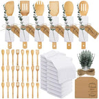 Funnymoom 24 Sets Wedding Bridal Shower Favors, Bamboo Wooden Spoons by Funnymoom