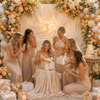30ft x 10ft Champagne Backdrop Curtains for Parties, 6 Panels 5ft x 10ft Wrinkle-Free Polyester Photo Backdrop Drapes for Wedding Birthday Graduation Baby Shower Photography Background - Image 4