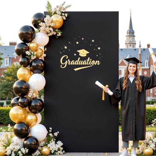 Wedding Arch Cover Black 6.6FT x 4FT Square Arch Backdrop Covers Stretchy Spandex Fitted Square Backdrop Cover for Birthday Party Wedding Ceremony Banquet Decoration - Image 3