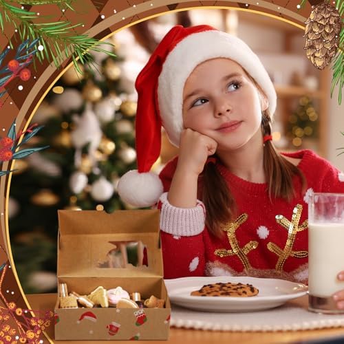 Funnymoom 36 Pcs Christmas Cookie Boxes with Clear Window 6 Design, Novel - Image 5