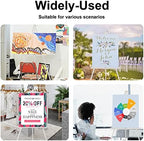 Falling in Art 65" A-Frame Wooden Tripod Easel Stand (White) - Image 5
