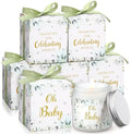 Conelist 6 Sets Baby Shower Prizes Scented Candles Party Favors, Eucalyptus by Conelist