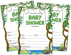 Pack of 30, Boy/Girl Baby Shower Party Collection, Baby Shower Invitation Cards, Fill in the Blank Invites WIth Envelopes, Jungle Theme Party Supplies - Image 6