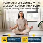 Alternative Imagination 100% Pure Natural Beeswax Votive Candles - 24 Pack - Hand-Poured - Unscented- Light Honey Aroma - 15 Hour Burn - Paraffin-Free, Long Lasting for Prayer, Meditation & Home Decor - Image 4